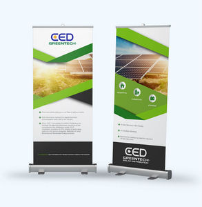 Benutzer definierte Roll Up Banner Druck Vertikale Display Stand Pull Up Banner Display für die Förderung - Product Image 4