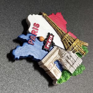 Aimants de réfrigérateur en résine 3D personnalisé<span class=keywords><strong>s</strong></span> en gros - Sites touristiques français (Paris, Arles, etc.) Souvenirs touristiques pour la décoration intérieure en promotion - Product Image 1