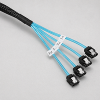Câble de données de stockage serveur SFF-8654 4i vers SATA 7 broches pour connexion de disque interne et intégration d'équipement