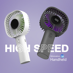 พัดลมเทอร์โบมือถือแบบพกพาปรับความเร็วได้1 120พัดลมขนาดเล็ก1800mAh แบตเตอรี่ชาร์จไฟได้จอแสดงผล LED ของขวัญสำหรับการตั้งแคมป์และกลางแจ้ง - Product Image 6