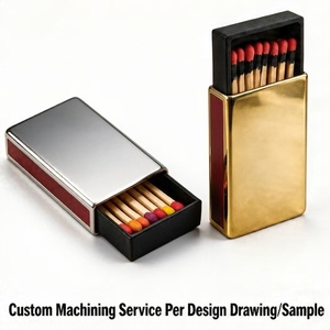 Factory Custom Production Mold <b>Tooling</b> CNC Services Vintage Brass Vesta case Aluminum Match Safe Metal Stainless Steel matchbox - Product Image 1