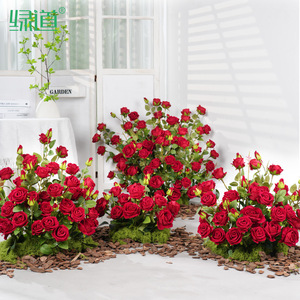 Ramo de Rosas Artificiales Greenway de 30cm-100cm para Decoración de Bodas y San Valentín - Product Image 1