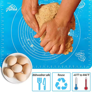 Custom Logo Silicone Pastry <b>Mat</b> Wholesale Non-Stick Silicone Baking <b>Mat</b> Reusable Silicone <b>Rolling</b> <b>Mat</b> - Product Image 2