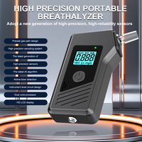 Nouveau testeur d'alcool portable haute précision à soufflerie d'air avec écran LCD pour une détection sûre après consommation d'alcool.