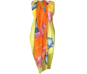 Werbe Chiffon Strand Sarong benutzer definierte Druck Bikini Wraps Pareo - Product Image 3