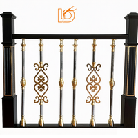 Vente en gros usine : Balustre d'escalier rond de luxe en alliage d'aluminium et de magnésium de haute qualité, tige métallique pour garde-corps intérieur