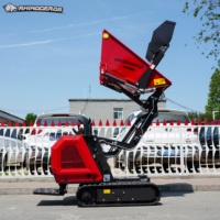 Kostenloser Versand Mini Crawler Dumper Multifunktion aler Tracked MINI Dumper 800KG Mini Transporter Muldenkipper für den Bau