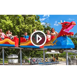 Amusement Park Ride Electric Mini Train Sliding Dragon Roller Coaster For Kids