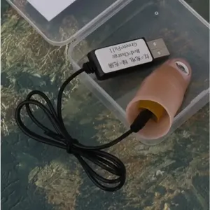 Plastik şarj edilebilir sihirli parmak çakmak-görünmez rüzgar geçirmez sigara ateşleyici büyücüler için parmak kol parti hileler sahne - Product Image 4