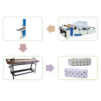 Bon Prix Vente Chaude 2024 Machine de Coupe de Papier Toilette Semi-Automatique avec Moteur PLC et Pompe
