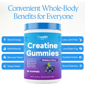 Gomitas de Creatina de Marca Privada al por Mayor, Sabor Frambuesa Azul, 5g, Crecimiento Muscular, Fuerza, Atletas, Sin GMO, Veganas, Sin Azúcar, OEM - Product Image 4