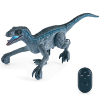2.4G Kızılötesi Raptor Elektrikli Simülasyon Yürüyen Dinozor Oyuncak, Sesli ve Işıklı Uzaktan Kumandalı Dino Oyuncak RC Hayvan