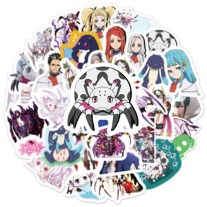 50Pcs Anime, así que <span class=keywords><strong>soy</strong></span> una araña que Gratiffi pegatina para teléfono portátil vinilo chica Anime pegatinas - Product Image 4