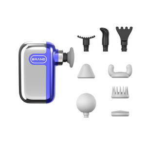 Pistolet de massage sans fil Healthpal Mini Portable Puissant 8 têtes 3 vitesses Massage musculaire par percussion des tissus profonds Soulagement de la douleur dorsale - Product Image 4