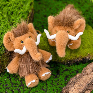 Peluche Mamouth Réaliste, Jouet en Peluche Doux, Décoration de Bureau, Cadeau d'Anniversaire Adorable pour Enfants, en Coton PP - Product Image 1