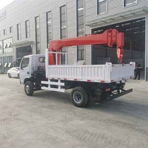 Grue polyvalente montée sur camion, petite remorque, capacité 8,2 m, hauteur de levage, construction en acier, moteur inclus - Product Image 2