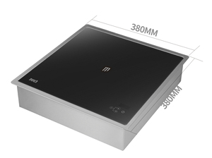 Chauffe-plat à induction commercial 1000W AM-BCD108, plaque chauffante haute puissance pour buffets, offre une chaleur intense pour une cuisson rapide et efficace - Product Image 3