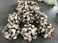 Boule de fleurs artificielle personnalisée en soie pour centre de table de mariage, arrangement floral pour table de banquet, vente en gros