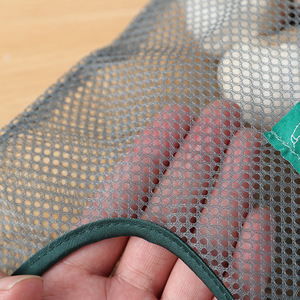 Kitchen <b>Hanging</b> Mesh Storage Bag For Vegetables And Fruits Breathable Portable With Hook Rectangle Shape - Product Image 3