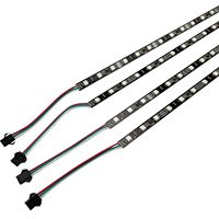 Bande lumineuse LED SMD5050 12V 72 LED/m RGB à contrôle vocal programmable, effet de poursuite de pixels, pour éclairage paysager