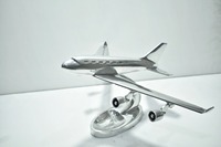 Décoration de table en forme d'avion plaqué argent pour vitrine et aménagement intérieur – Vente en gros