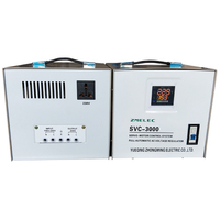 Stabilisateur de tension monophasé AC ZMELEC TND 3KVA avec affichage numérique, protection contre les surtensions haute efficacité, 120V
