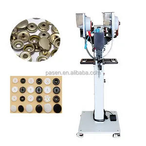 Automatic snap button fix machine Metal prong button fastening attaching machine