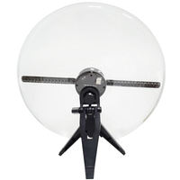 Modèle de bureau 30cm holographique publicité Machine 3d hologramme projecteur Led ventilateur affichage publicité affichage lecteur
