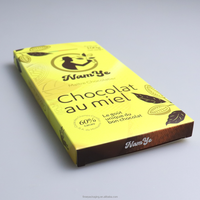 Trouvez une boîte d'emballage de chocolat pliable de luxe de qualité supérieure, certifiée, avec logo personnalisé, similaire à l'icône, en or, de qualité alimentaire.
