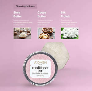 ADash of Me Conditioner Bar pour Cheveux Normaux à Sec – Soin Capillaire Solide Hydratant en Profondeur – Écologique et Sans Plastique – Boîte en Métal - Product Image 3