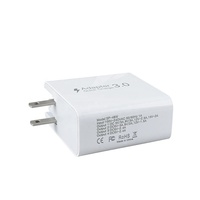 Chargeur rapide 30W 4 ports PD 3.0+QC3.0 Adaptateur secteur 48W avec prise Type C amovible pour iPhone 13 14 Pro Max Emballage cadeau