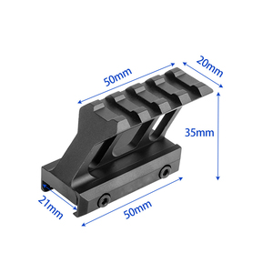 อุปกรณ์ยุทธวิธี 50 x 35 x 21 มม. ฐานเชื่อมต่อเพิ่มความสูง 20 มม. สำหรับการจัดตำแหน่งและปรับระดับกลางแจ้ง จากโรงงานโดยตรง - Product Image 5