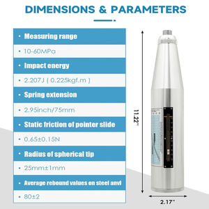 HT-225 콘크리트 슈미트 해머 콘크리트 압축 강도 시험 해머 기계식 슈미트 해머 - Product Image 2