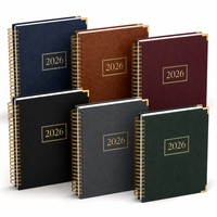 Carnet de notes personnalisé A4 grand format, reliure spirale, couverture rigide, papier artistique, journal, agenda, notes de réunion, impression de logo personnalisée
