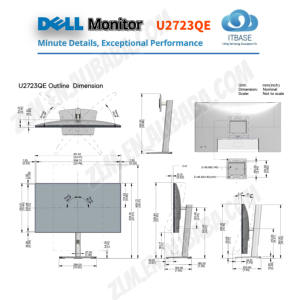 适用于NVIDIA U2723QE 27英寸4K UHD IPS usb-c Type-C DP HDM_I USB扩展监视器，适用于台式机3840*2160分辨率 - Product Image 5
