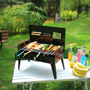 Griglia BBQ Portatile Pieghevole a Carbone per 2-3 Persone, per Campeggio e Picnic, in Ferro, Personalizzabile con Logo OEM, Facile da Pulire, Produzione di Fabbrica - Product Image 5