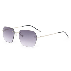 Lunettes de soleil de luxe personnalisées sans monture en métal pur, à changement de couleur, anti-lumière bleue, <span class=keywords><strong>pour</strong></span> hommes et femmes myopes, avec correction de la vue - Product Image 6