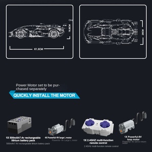 Guly 10611 Tương Thích Với Lego 1:8 Xe Thể Thao Lambor Sian Ba mươi Năm Khó Lắp Ráp Khối Đồ Chơi Mô Hình - Product Image 5