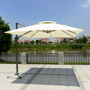 Sombrilla Romana Blanca de Lujo para Exteriores, con Base, Resistente al Viento e Impermeable, para Bodas, con Logotipo Personalizado, Venta al Por Mayor 2026 - Product Image 2