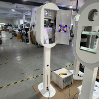 Photomaton miroir 15,6 pouces, Intel i5 6ème génération, 8 Go + 256 Go SSD, écran tactile capacitif avec boîte à lumière, flight case et logiciel gratuit