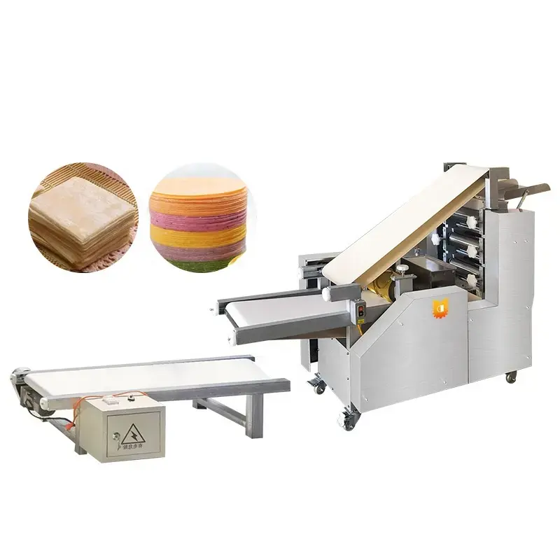 Youdo machinery square empanada skin making machine dumpling wrappers press molding machine