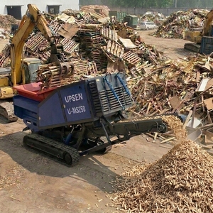 Usine de broyage automatique industrielle d'alliages plastiques UPESEN |   Séparateur magnétique <span class=keywords><strong>à</strong></span> double arbre autopropulsé <span class=keywords><strong>à</strong></span> haute capacité - Product Image 1