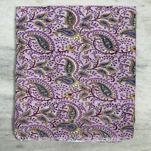 Tela de Algodón Estampada en Bloque, Ecológica, Ligera, para Coser, Tapicería, Cortinas, Confección de Vestidos, Hecha a Mano en India, con Diseño Floral - Product Image 5