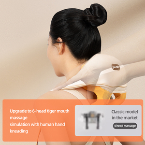 Chất lượng cao 6D thông minh cổ tử cung Massager nhiệt điện Shiatsu rung cổ vai trở lại eo thiết bị để giảm đau - Product Image 2