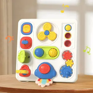 Toddler Sensory Toy Montessori Plastic Busy Board Kids Activity Felt Busy Board Interactive Toy Educational Toys for Kids