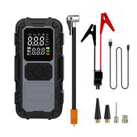 Démarreur de secours OEM/ODM 8000 mAh avec gonfleur de pneus, compresseur d'air sans fil pour voiture, lumière d'urgence, pompe à air intelligente pour voiture 150 PSI