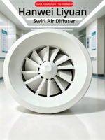Diffuseur mural moderne réglable pour système CVC, grille de climatisation pivotante en alliage d'aluminium, ronde