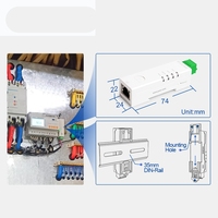 Convertidor de Riel DIN RS485 a Ethernet GCSY, Puerta de Enlace Modbus, Modbus RTU a TCP, Protección Watchdog USR-DR134