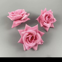 Têtes de fleurs artificielles roses de 8 cm, kit d'assortiment de fleurs DIY pour accessoires de photographie de mariage, accessoires pour chapeau de graduation, accessoires pour cheveux