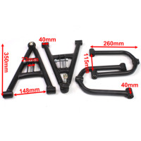 350mm support Suspension bras oscillant direction fusée moyeu de roue bride adapté pour bricolage Buggy électrique ATV UTV pièces